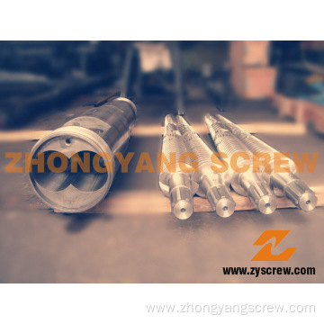 Bimetallic Conical Twin Screw Barrel in Stocks (ZYT340)